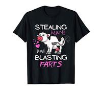 Stealing Hearts And Blasting Farts Funny Cow Gifts Women T-Shirt