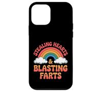 Stealing Hearts & Blasting Farts Funny Embarrassing Rainbow Case for iPhone 12 mini
