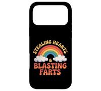 Stealing Hearts & Blasting Farts Funny Embarrassing Rainbow Case for iPhone 17 Pro Max