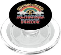 Stealing Hearts & Blasting Farts Funny Embarrassing Rainbow PopSockets PopGrip for MagSafe