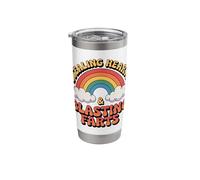 Stealing Hearts & Blasting Farts Funny Embarrassing Rainbow Stainless Steel Insulated Tumbler