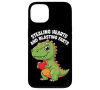 Stealing Hearts Blasting Farts Funny Toddler Dinosaur T-Rex Case for iPhone 13