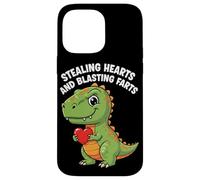 Stealing Hearts Blasting Farts Funny Toddler Dinosaur T-Rex Case for iPhone 14 Pro Max
