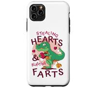 Stealing Hearts Blasting Farts Trex Funny Valentines Day Case for iPhone 11 Pro Max
