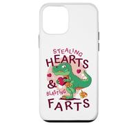 Stealing Hearts Blasting Farts Trex Funny Valentines Day Case for iPhone 12 mini