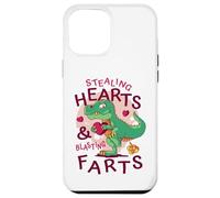 Stealing Hearts Blasting Farts Trex Funny Valentines Day Case for iPhone 12 Pro Max