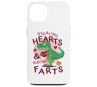 Stealing Hearts Blasting Farts Trex Funny Valentines Day Case for iPhone 13