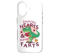 Stealing Hearts Blasting Farts Trex Funny Valentines Day Case for iPhone 17