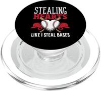 Stealing Hearts Like I Steal Bases Baseball Player PopSockets PopGrip for MagSafe