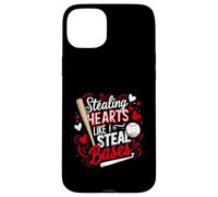 Stealing Hearts Like I Steal Bases Softball Baseball Batter Case for iPhone 15 Plus
