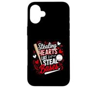 Stealing Hearts Like I Steal Bases Softball Baseball Batter Case for iPhone 16 Plus
