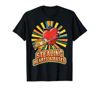 Stealing Hearts Like I Steal Bases, Softball Baseball T-Shirt