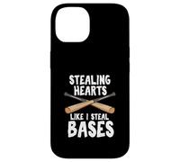 Stealing Hearts Like I Steal Bases - Softball Case for iPhone 14