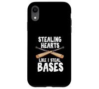 Stealing Hearts Like I Steal Bases - Softball Case for iPhone XR