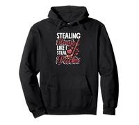 Stealing Hearts Like I Steal Pucks Hockey Valentine's Pullover Hoodie