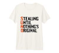 Stealing Until Funny Musician Songwriter AI Creative Gift Premium T-Shirt