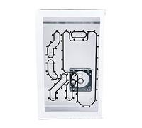 Stealkey Customs Lian Li O11D Mini Front MK2 D5 Distroplate - Acrylic - White