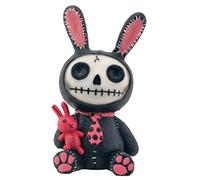 StealStreet Black and Pink Bunny Bun-Bun Furry Bones Collectible Figurine