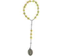 StealStreet Saint Dymphna Deluxe Chaplet with Topaz Beads