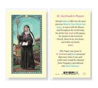 StealStreet Saint Gertrude Clear Holy Cards