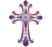 StealStreet Wall Decorations Copper and Gem Cross Collectible Decor