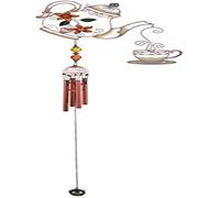 StealStreet Wind Chime Copper & Gem Teapot Hanging Garden Decoration Collection