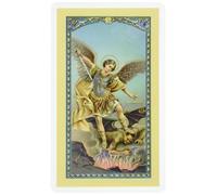 StealStreet WJ Hirten SS-Wjh-E24-330 Saint Michael The Archangel, Clear Holy Cards