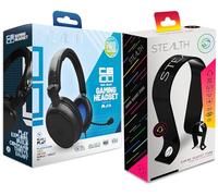 STEALTH C6-100 Blue Headset and Stand Bundle