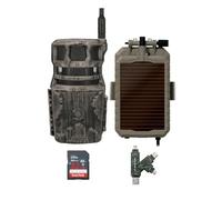 Stealth Cam Revolver 40MP Pro 360 Degree Cellular Trail Camera Bundle with Lithium Solar Power Panel, 32GB Ultra SDHC UHS-I Memory Card, and Hi-Speed SD USB 2.0 Card Reader (4 Items)