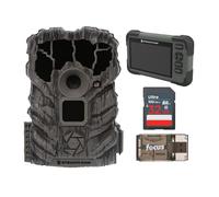 Stealth Cam SD Card Reader/Viewer with 4.3-Inch LCD Touch Screen and Touch Detection Bundle with 14MP Trail Camera with Video, 32GB Memory Card, and All-in-One Card Reader (4 Items)