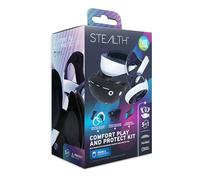 STEALTH Comfort Play & Protect Kit for PSVR2 - with Silicone Lens Protector, Microfibre Cleaning Cloth, Silicone Touch Grips and Halo Protection Covers