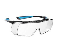 JSP Stealth™ Coverlite™ Lightweight Overspecs - Clear K&N Anti-scratch/Anti-mist Lenses - Black Frames (ASA940-0A3-000)
