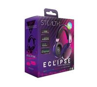 STEALTH ECLIPSE Over Ear Gaming Headset in Black Compatible with PS4, PS5, XBOX, Switch and PC - with Flexible Mic, 3.5mm Jack, 1.5m Cable, Lightweight, Comfortable and Durable