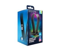 STEALTH LED Light Up Gaming Headset Stand in Black for PS4, PS5, XBOX, Switch and PC - USB Powered with 12 RGB Effects