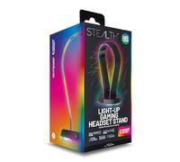 STEALTH LED Light Up Gaming Headset Stand in Black for PS4, PS5, XBOX, Switch and PC - USB Powered with 12 RGB Effects