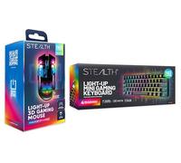 STEALTH Light-Up Gaming Mouse and Ultra Compact Keyboard Bundle