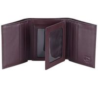 Stealth Mode Leather Trifold RFID Wallet For Men With Flip Out ID Holder