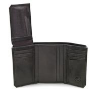 Stealth Mode RFID Blocking Leather Trifold Wallet for Men - Mens Trifold Leather Wallet with Flip Up ID Window, 11 Card Slots, Hidden Pockets, Divided Billfold - Gift Box Included, Black Crunch