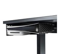 Stealth Mount for PS5 Slim, Under-Desk Console Mount with Ventilation Channels, Space-Saving Design