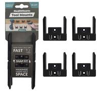 Stealth Mounts 4 Pack Tool Mounts for Makita 18V LXT Tools Black