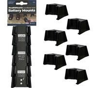 Stealth Mounts 6 Pack Battery Mounts for Bosch 12V PRO Batteries Black