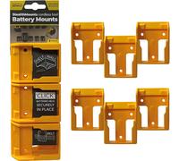 Stealth Mounts 6 Pack Battery Mounts for DeWalt 18-54V XR Tools