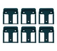 Stealth Mounts 6 Pack Battery Mounts for Makita 18V LXT Batteries Blue