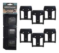 Stealth Mounts 6 Pack Battery Mounts for Makita 40V XGT Batteries