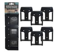 Stealth Mounts Battery Holders compatible with Makita XGT 40v | Cordless Battery Mount for 40v Power Tools | 6 Pack | Workshop Organizers | Made in the UK