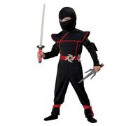 Stealth Ninja Warrior Jumpsuit Child Costume