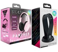 STEALTH Panther Blush Headset and Stand Bundle