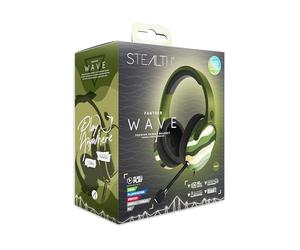STEALTH PANTHER Wave - Forest Green Over Ear Gaming Headset Compatible with PS4/PS5, XBOX, Switch, PC with Flexible Mic, 3.5mm Jack, 1.5m Cable, Lightweight, Comfortable and Durable