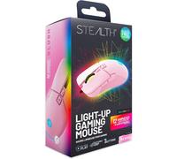 STEALTH Pastel Pink LED Light-Up 7-Button Gaming Mouse - Compatible with Gaming