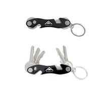 Stealth Pocket Key Organiser - Compact Metal Key Holder with Bottle Opener | Gunmetal Grey Finish | Compact Key Organiser | Built-In Bottle Opener | Multitool Keyring | Slim Minimlaist EDC Storage